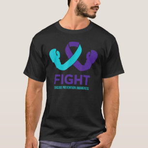 T-shirt Lutter contre le suicide Sensibilisation Turquoise