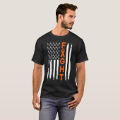 T-shirt Lutter contre les poumons Survivor Usa Drapeau Moi (Devant entier)