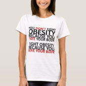 T-shirt Lutter contre l'obésité (Devant)