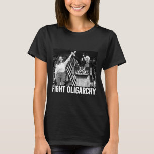 T-shirt Lutter Contre L'Oligarchie Bernie Sanders Et Aoc N