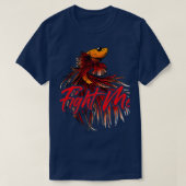 T-shirt Lutter contre moi propriétaire d'aquarium Betta Co (Design devant)