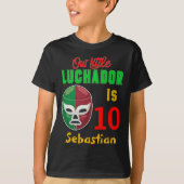 T-shirt Lutter Luchador Personnalisé Garçon d'anniversaire (Devant)