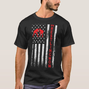 T-shirt Lutter Maman Lutter Mama Vintage drapeau américain