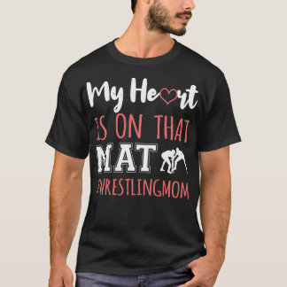 T-shirt Lutter Maman Mon coeur est sur cette conception de
