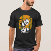 T-shirt Lutter Pandas Chinois Bambou Manger des animaux êt (Devant)