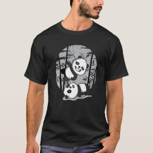 T-shirt Lutter Pandas Chinois Bambou Manger des animaux êt
