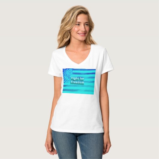 T-shirt Lutter pour la liberté (Devant entier)