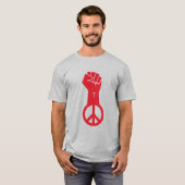 T-shirt Lutter pour la paix (Devant entier)