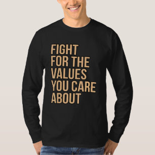T-shirt Lutter Pour Les Valeurs Égalité Droits Hommes Égau