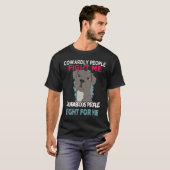 T-shirt Lutter pour moi Pitbull Pit Bull Terrier (Devant entier)