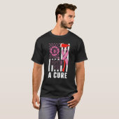 T-shirt Lutter Pour Un Pompier En Cure US Drapeau Cancer D (Devant entier)