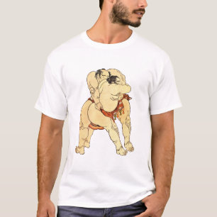 T-shirt Lutteurs de sumo de Hokusai