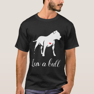 T-shirt Luv A Bull Pitbull Chien Nouveau