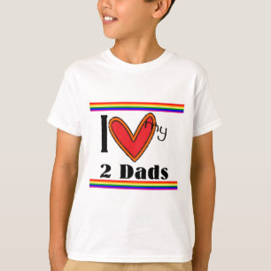 T-shirt Luv I mes 2 papas