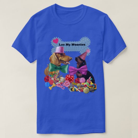 T-shirt Luv My Weenies Pour Femmes/Hommes (Design devant)