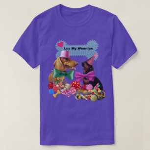 T-shirt Luv My Weenies Pour Femmes/Hommes
