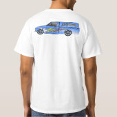 T-shirt Luv Truck Garage Flamme Conception Camper (Dos)