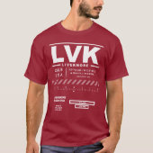 T-shirt LVK de l'aéroport municipal de Livermore (Devant)