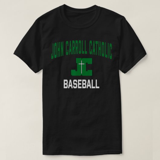T-shirt Lycée Catholique John Carroll Cavaliers Baseba (Design devant)