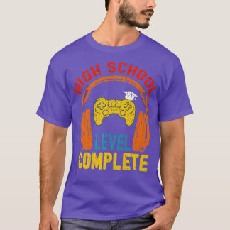 T-shirt Lycée Complet Vidéo Jeu Diplôme Supérieur