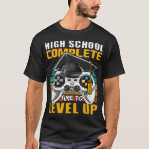 T-shirt Lycée Complet Vidéo Jeu Diplôme Supérieur 