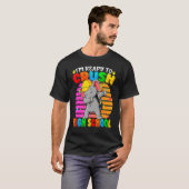 T-shirt Lycée Dabbing Elephant Retour À L'École Backpa (Devant entier)