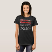 T-shirt Lycée d'accueil au secondaire (Devant entier)