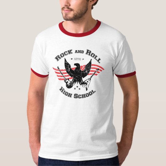 T-shirt Lycée de rock (Devant)