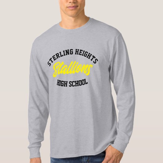 T-shirt lycée de Sterling Heights (Devant)