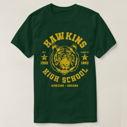 T-shirt Lycée d'Hawkins (Design devant)