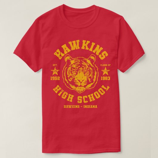 T-shirt Lycée d'Hawkins (Design devant)