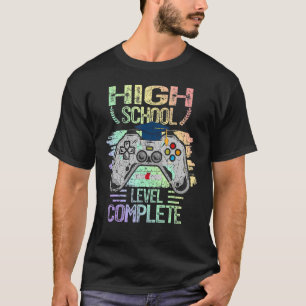 T-shirt Lycée Niveau Complet Diplôme Gamer Gradua