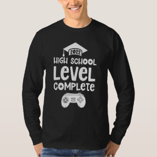 T-shirt Lycée Niveau Complet Diplôme Gamer Gradua