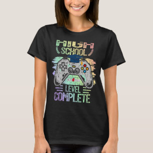 T-shirt Lycée Niveau Complet Diplôme Gamer Gradua