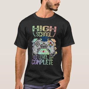 T-shirt Lycée Niveau Complet Diplôme Gamer Gradua