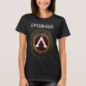 T-shirt Lycurgus Ancien Sparta Lambda Thermopylae Epitaph (Devant)