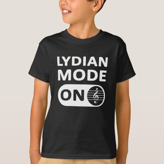 T-shirt Lydian Music Mode On - Enfants (Devant)