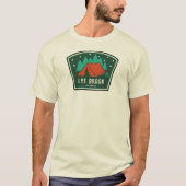 T-shirt Lye Brook Wilderness Camping Vermont (Devant)
