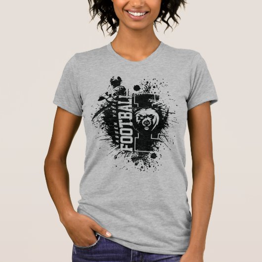 T-shirt LYFL 04 | Logo Lassen Grunge Noir Femme (Devant)
