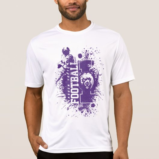 T-shirt LYFL 05 | Logo Lassen de Grunge Violet Homme (Devant)