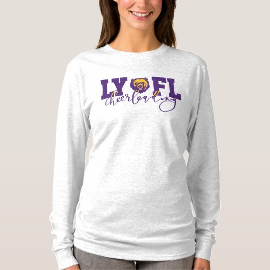 T-shirt LYFL 10 | Logo pour femmes LYFL Purple Script Chee (Devant)