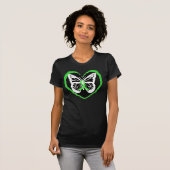 T-shirt Lyme Maladie Sensibilisation Papillon Lyme Ribbon  (Devant entier)