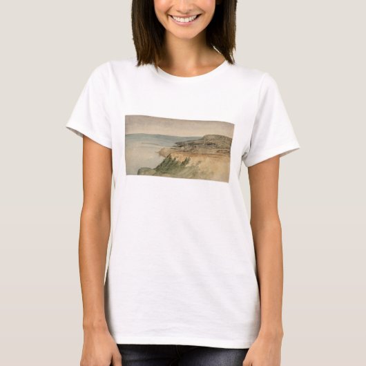 T-shirt Lyme Regis, Dorset, c.1797 (avec crayon sur tex) (Devant)
