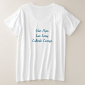 T-shirt Lymphangioleiomyomatosis LAM 2 côtés Plus (Design dos)