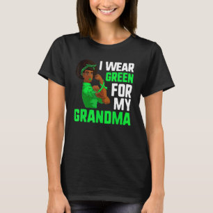 T-shirt Lymphome Afro Black Rosie Je Porte Vert Pour Ma G