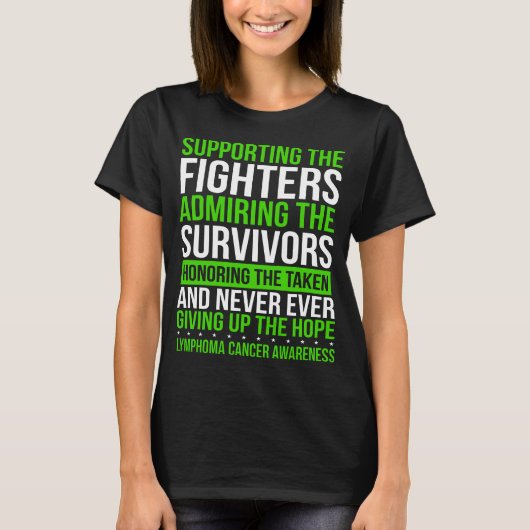 T-shirt Lymphome Cancer Survivor Lymphome Cancer Ribbon (Devant)
