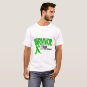 T-shirt Lymphome de Non-Hodgkins survivant de 1 an (Devant entier)