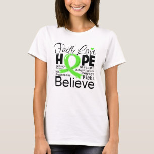 T-shirt Lymphome non hodgkinien Typographie Foi Amour Espo