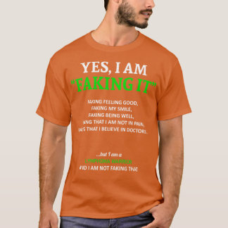 T-shirt Lymphome Sensibilisation Je Le Pousse Dans Cette F