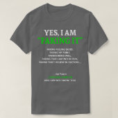 T-shirt Lymphome Sensibilisation Je Le Pousse Dans Cette F (Design devant)